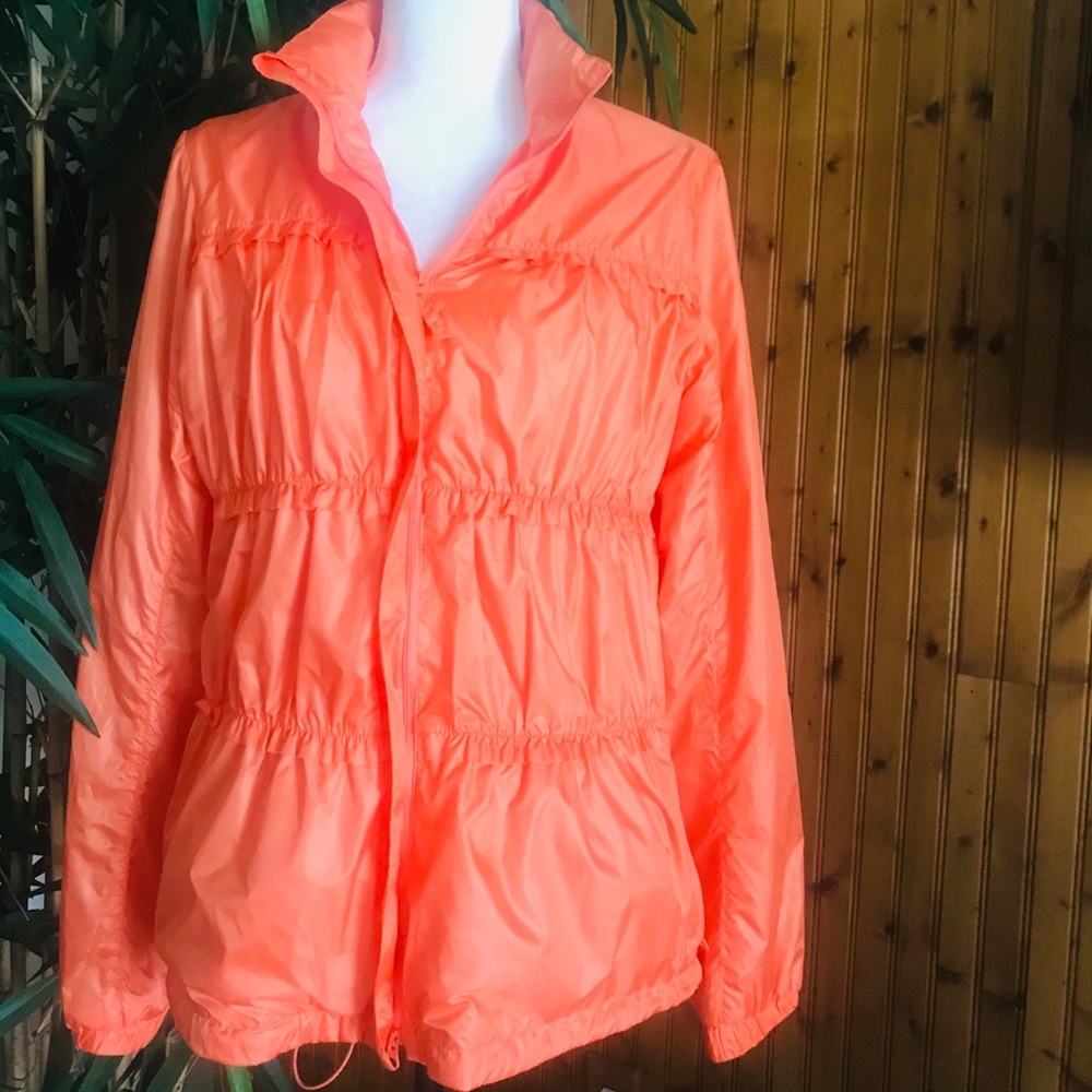 Prana Orange Full Zip Jacket Medium - image 1